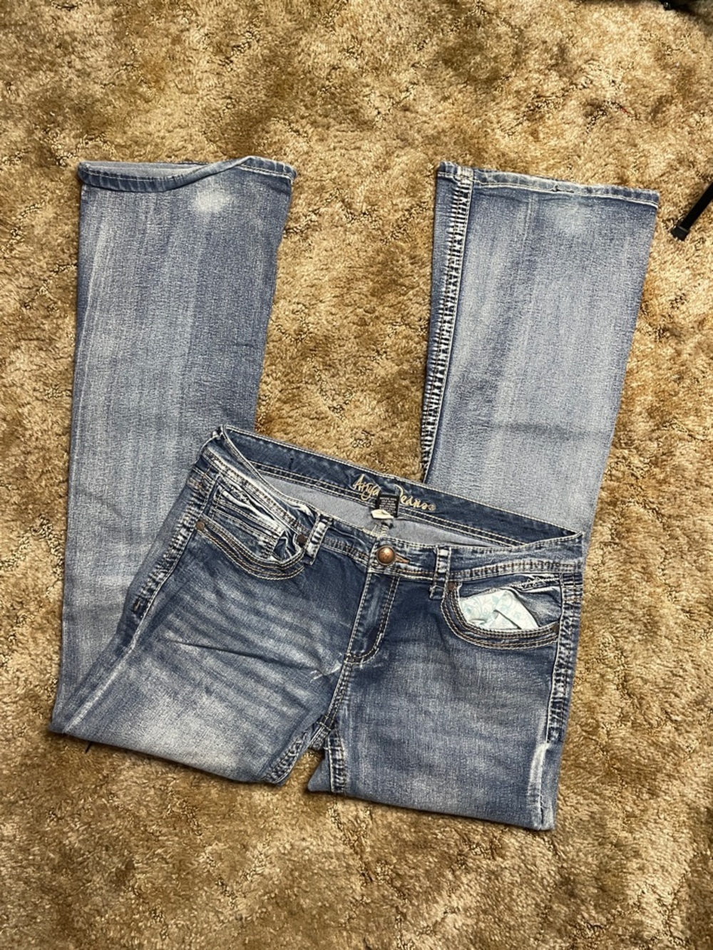 Ariya Jeans‎ Y2K 2000s Style Woman’s Low Rise Bootcut Jean Size 11/12